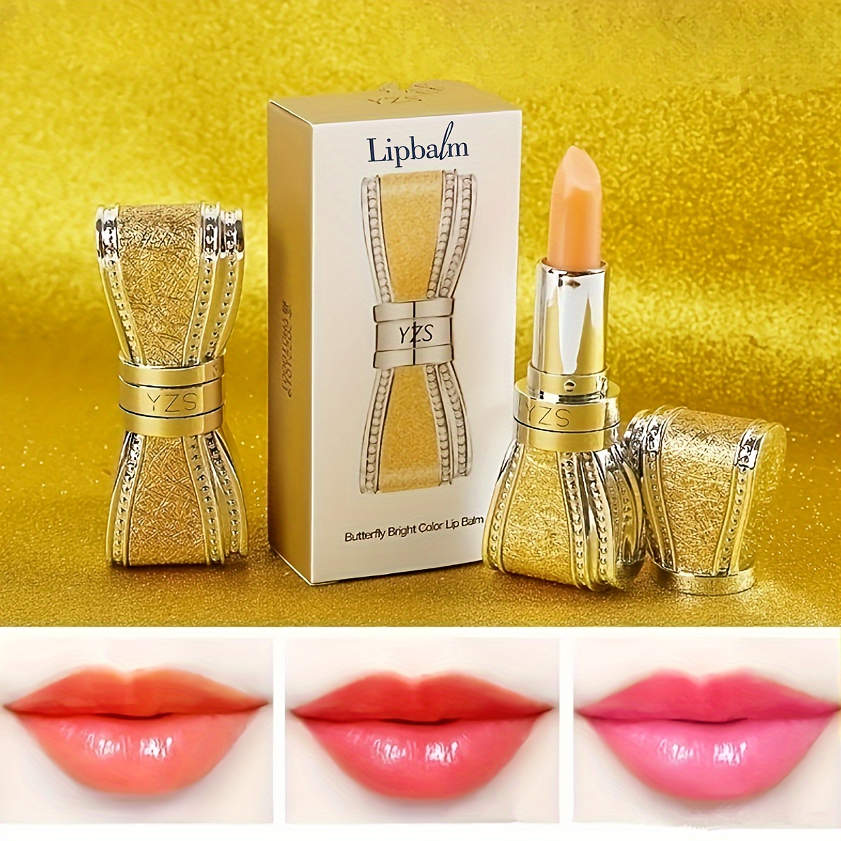 

Butterfly Color Carotene Lip Balm Moisturizing Repair Moisturizing Long-lasting White Color Changing Lipstick