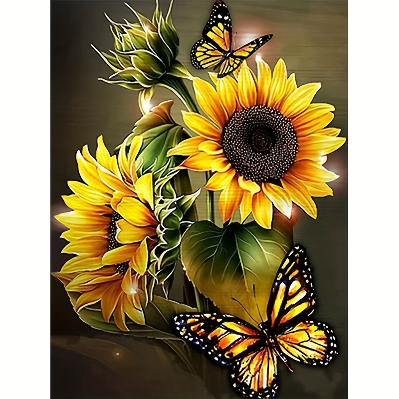 Diamond Art Painting Kit Sunflower 