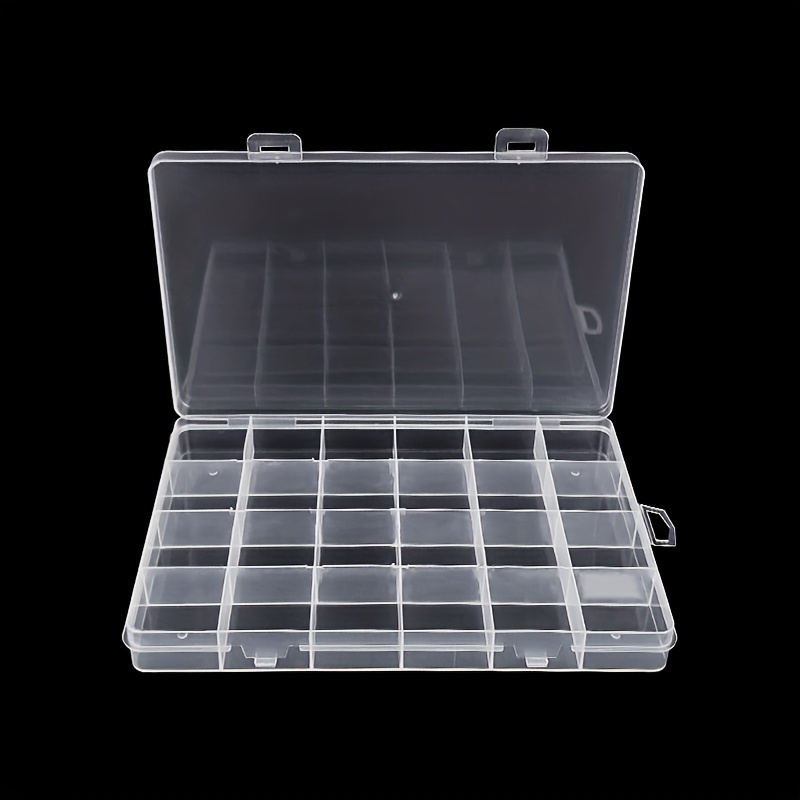 24/36 Compartments Clear Box Plastic Jewelry Organizers - Temu Canada