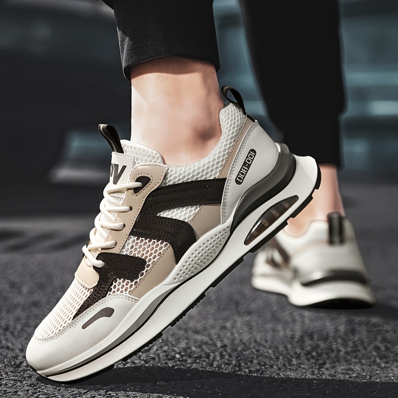 Men's Air Cushion Lace-up Sneakers Athletic Shoes