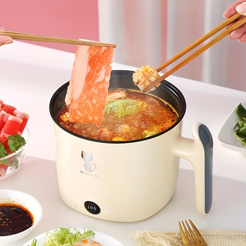 1pc EU Plug Mini Compact Electric Cooker Multi-Functional Pot and