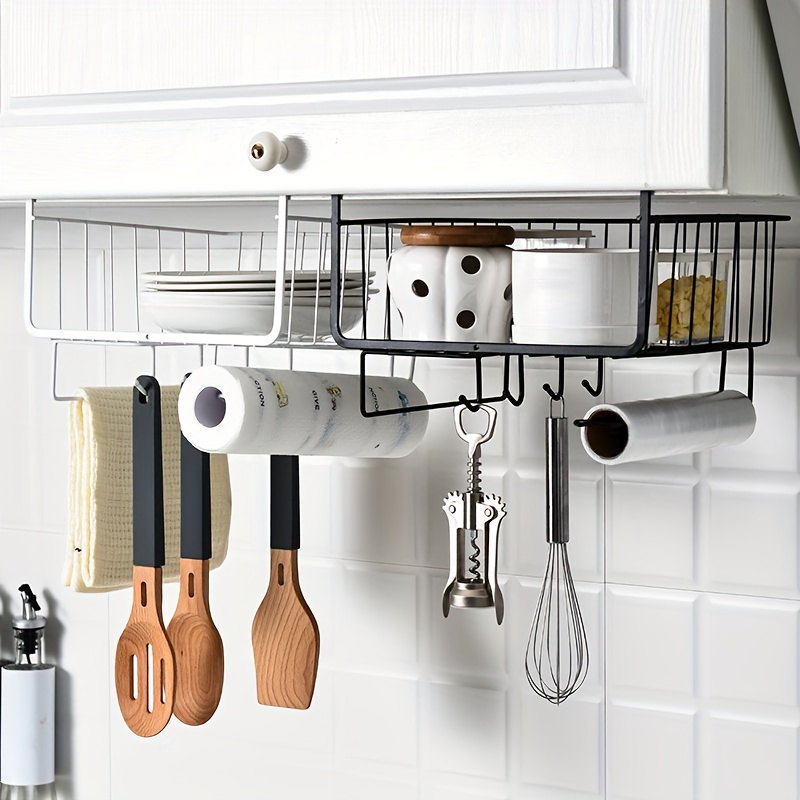 Gancho de cocina sin perforaciones, estante de pared para colgar varillas,  utensilios de cocina, cuchara, pala, almacenamiento, nuevo - AliExpress