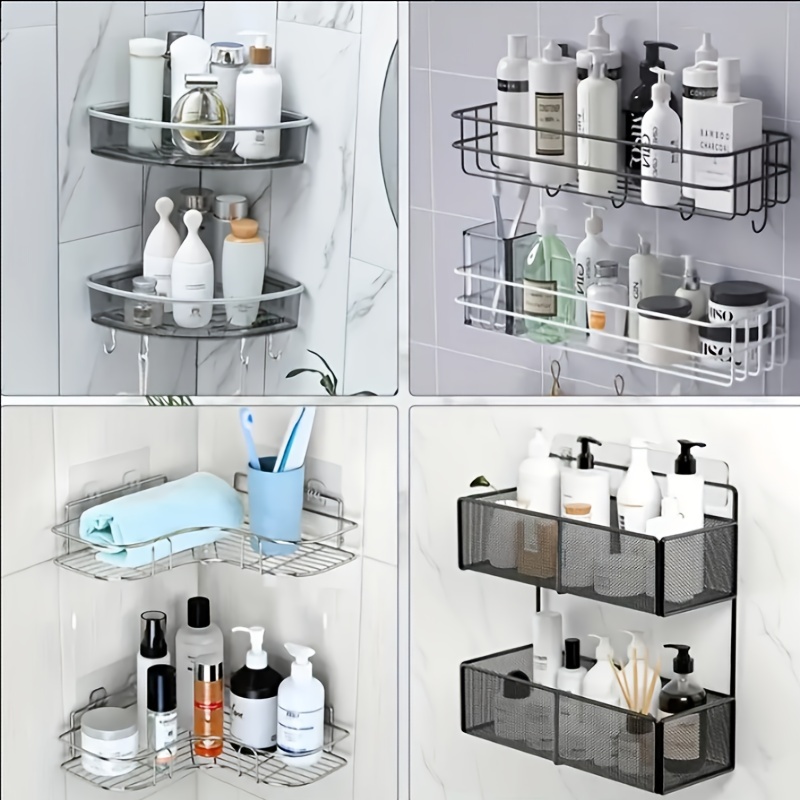 Shower Caddy Adhesive Replacement Stickers Hooks Adhesive Pack of 10 for  Corner Shelf Basket Bathroom Shelf, Shower Caddy Hanging