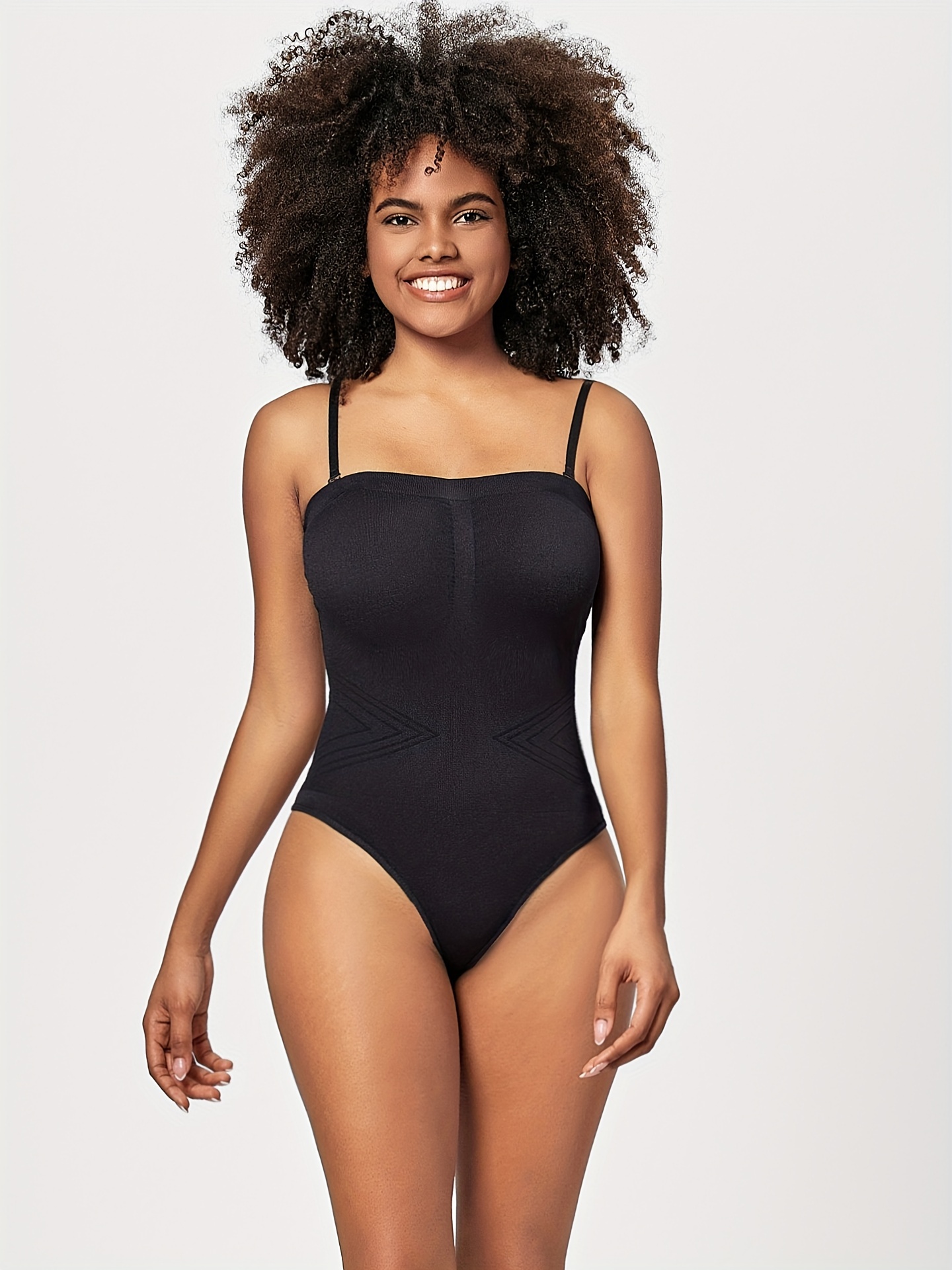 Seamless Solid Shaping Bodysuit Tummy Control Slimming - Temu