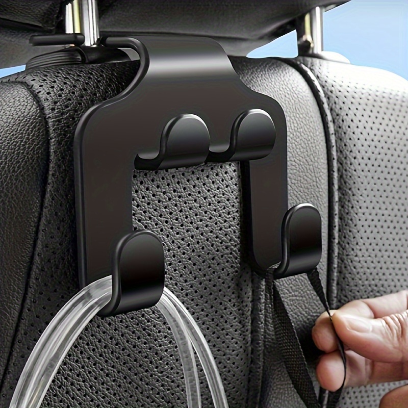 4 Stück Autositz-Kopfstützenhaken, universelle versteckte Haken