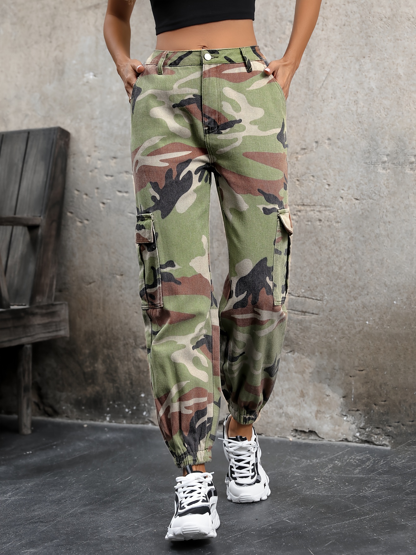 Pantalones Cargo Camuflaje - Temu Chile