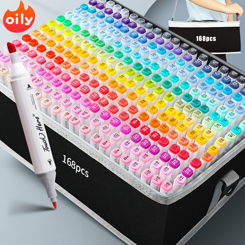 80 Colors Dual Tip Alcohol Based Art Markers 80 Colors - Temu
