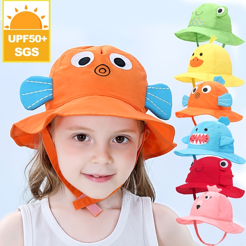 Kids Cute Animal Bucket Hat Breathable Fisherman Hat Wide - Temu