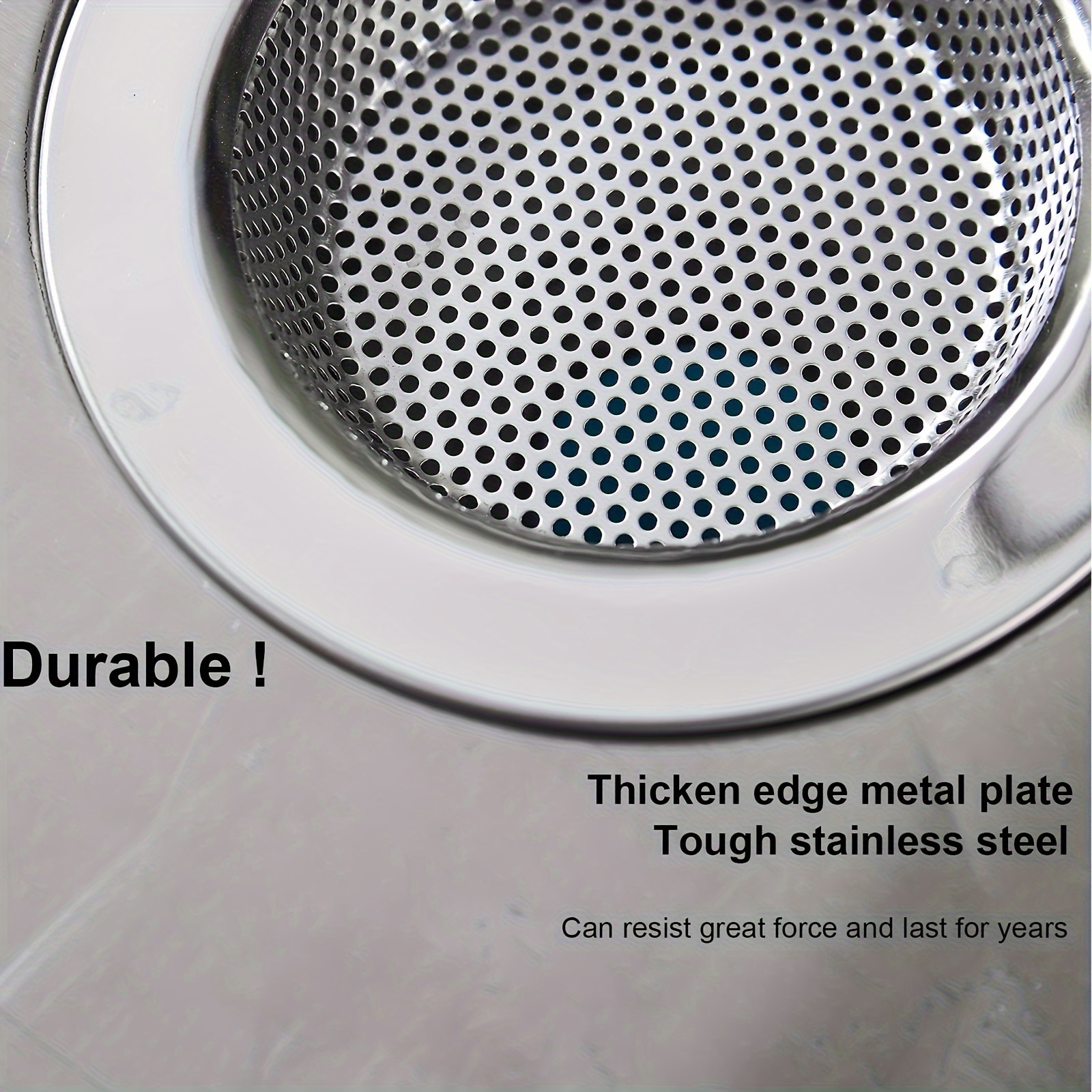 Stainless Steel Kitchen Sink Strainer Upgrade 304 Anti rust - Temu