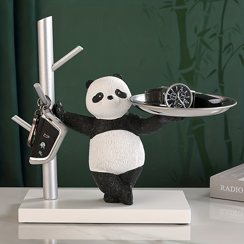 Panda Key Rack for Entryway Cute Panda Home Accessories
