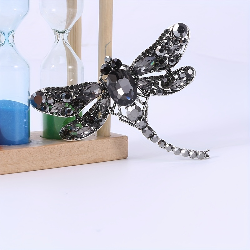 Insect Dragonfly Rhinestone Brooch for Clothing