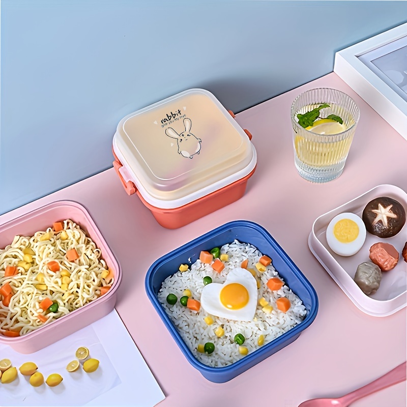 Japanese Bento Lunch Box Designer Set Slim Red Rabbit for Rabbit t