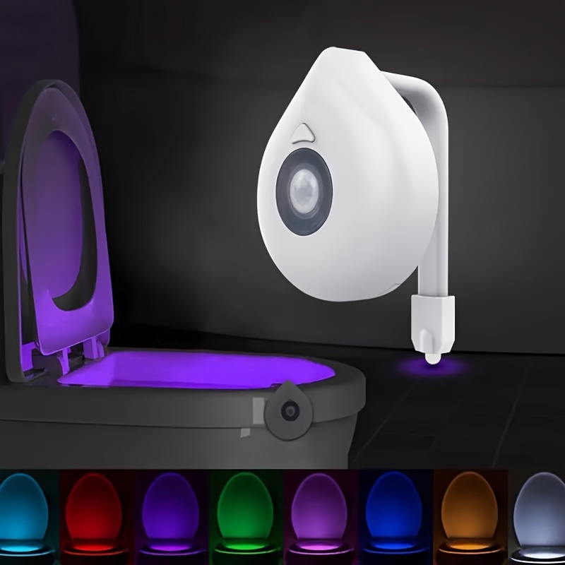 Smart Toilet Night Light, 16-color Motion Sensor Led Bowl Night Lights,  Battery Operated Color Changing Night Lamp, Washroom Light Activated Butt  Lamp For Bathroom, Washroom Accessories - Temu