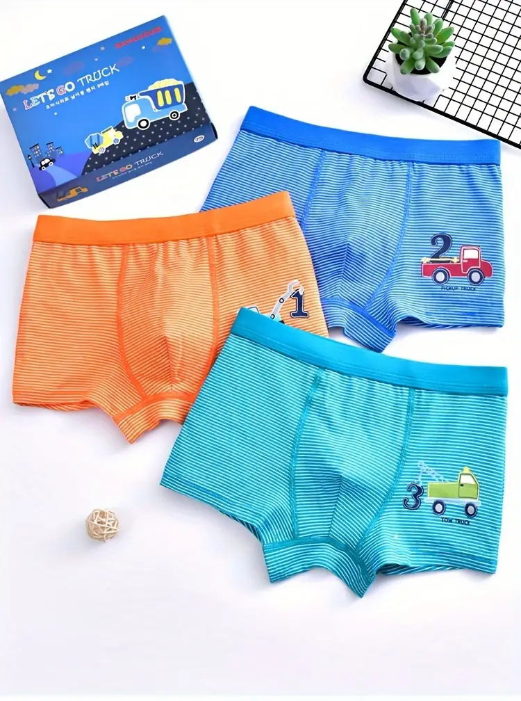3pcs/lot Boy Cute Panties 2020 Fashion Underwear Children Natural Cotton Cheapest  Panties Low Rise Underpants Teen Boys Boxers - AliExpress