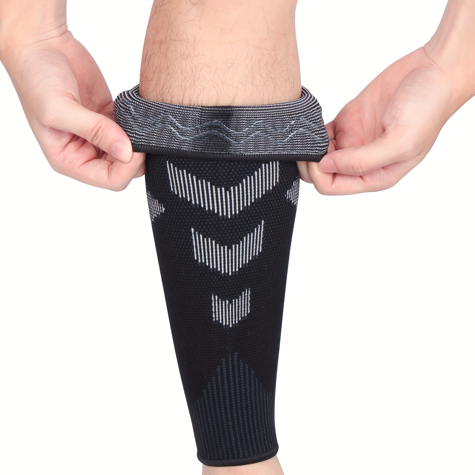 Compressed Knitted Breathable Calf Sleeve Outdoor Basketball - Temu Canada