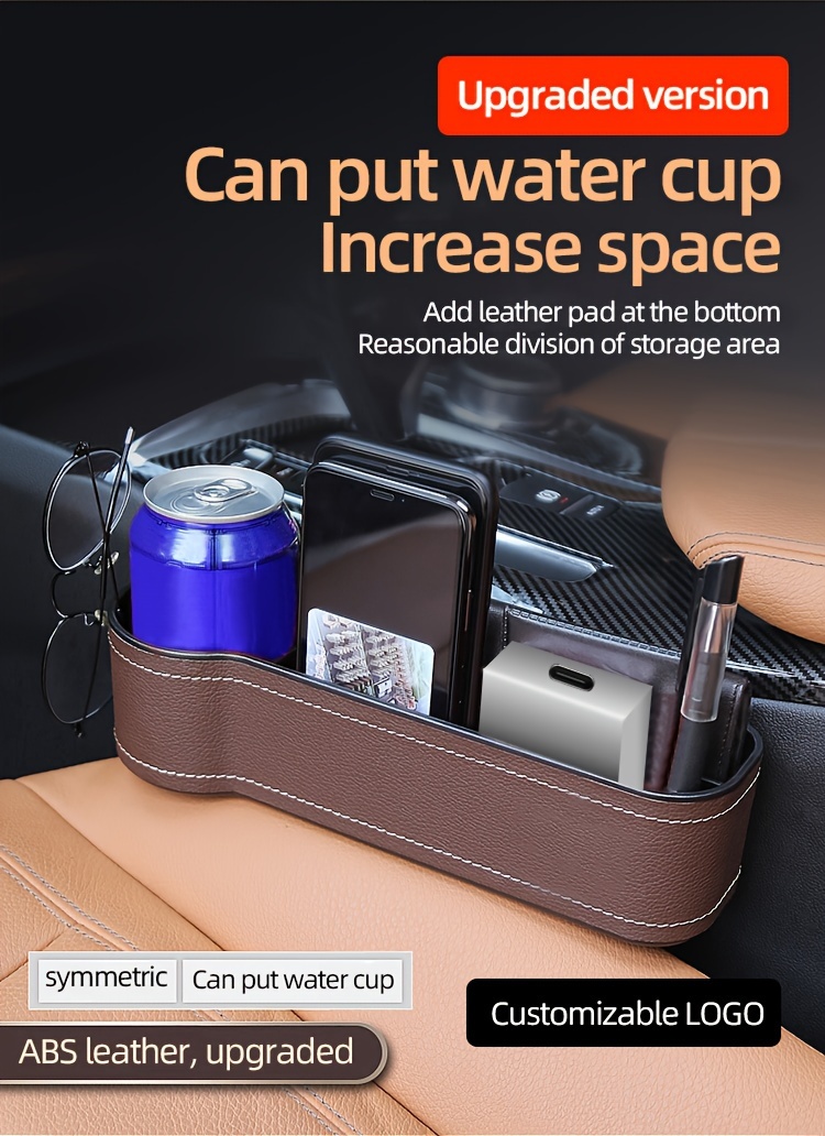 Car Seat Water Cup Holder Storage Box: Keep Your Drinks - Temu