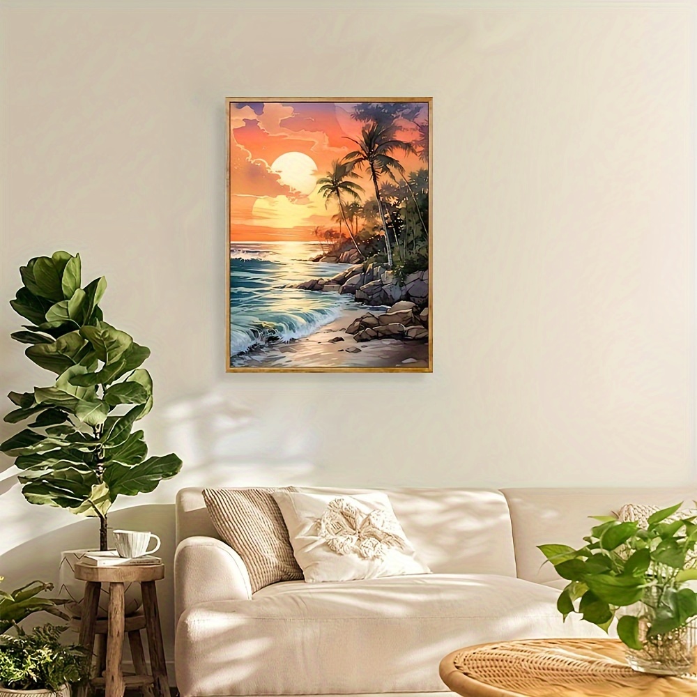 High definition Artificial Diamond Paintings Of Beach Sand - Temu