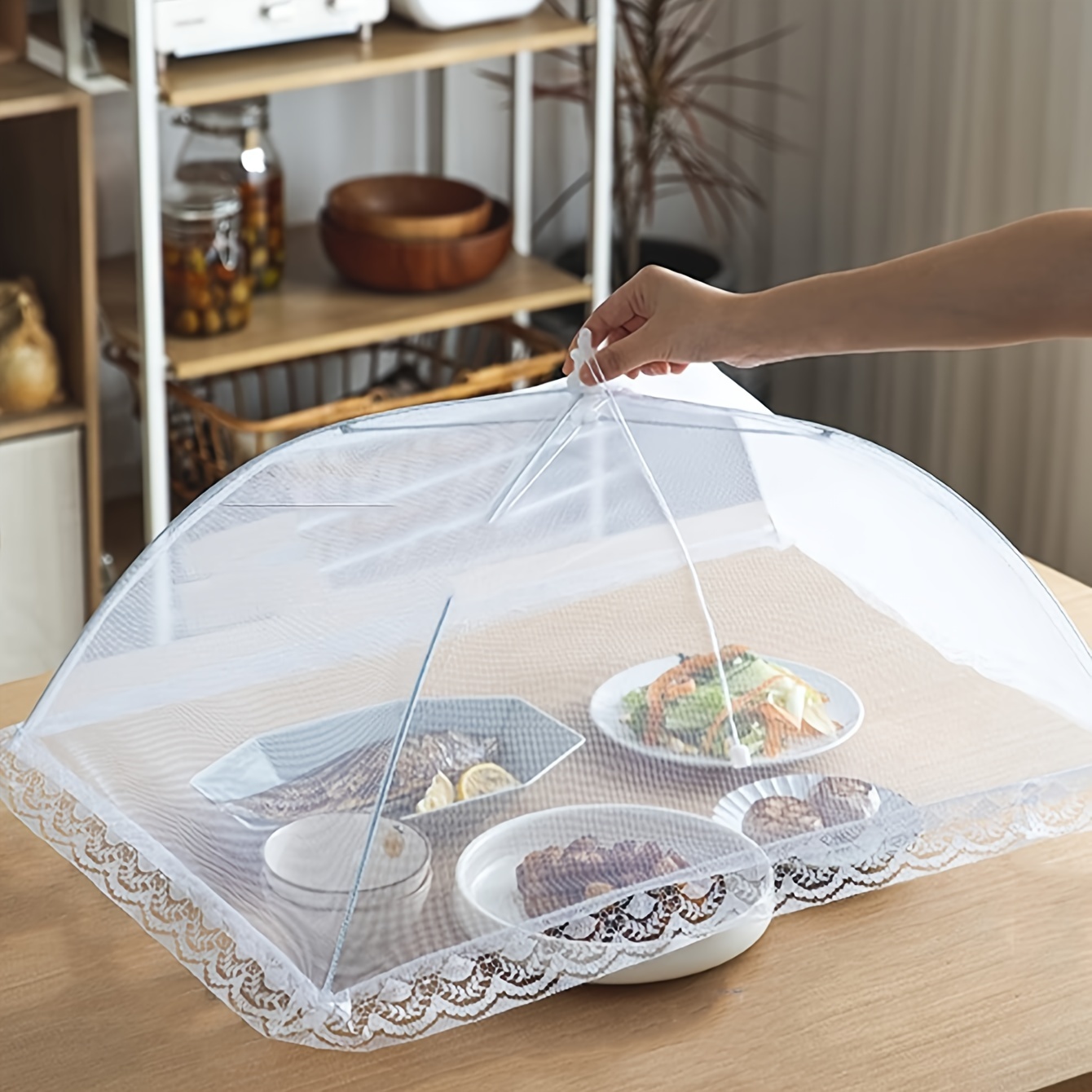 Plastic Table Food Cover Keep Away From The Fly for Home Dining