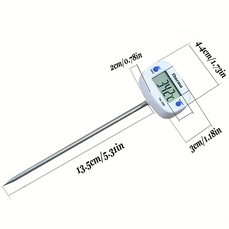 Rotatable Digital Food Thermometer BBQ Meat Chocolate Oven Milk