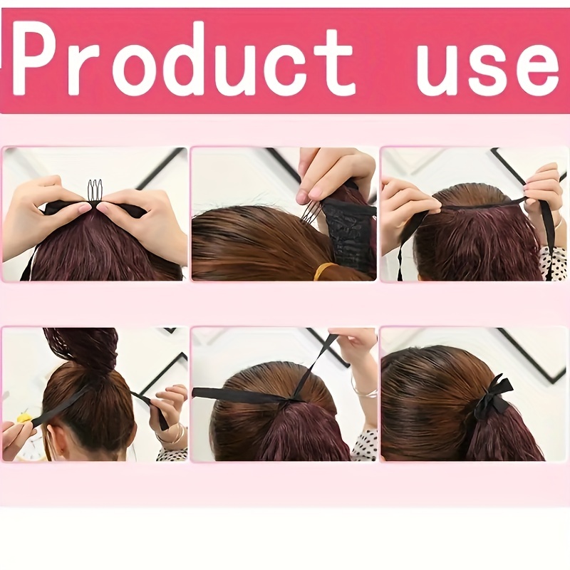 Box Braids Ponytail With Ribbon Tie Extensions Natural Look