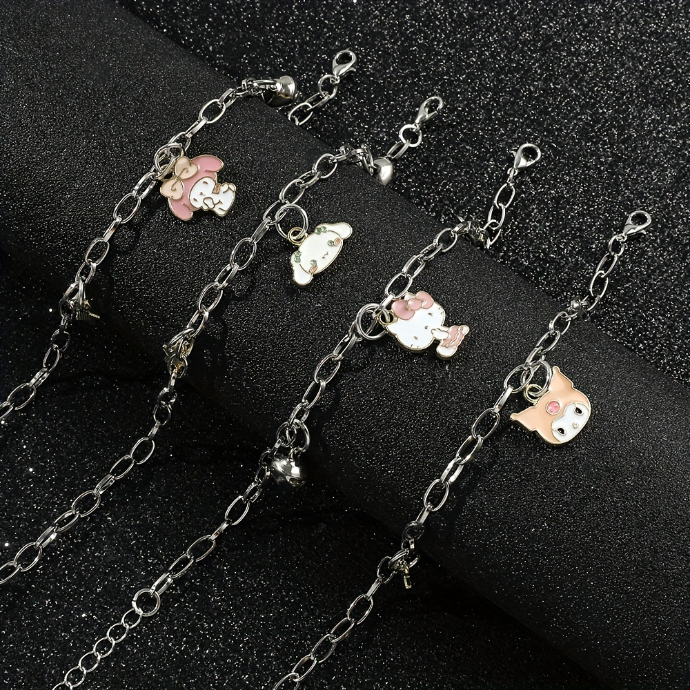 24pcs Enamel Cinnamoroll Kuromi My Melody Charms for Necklace Bracelet  Earrings