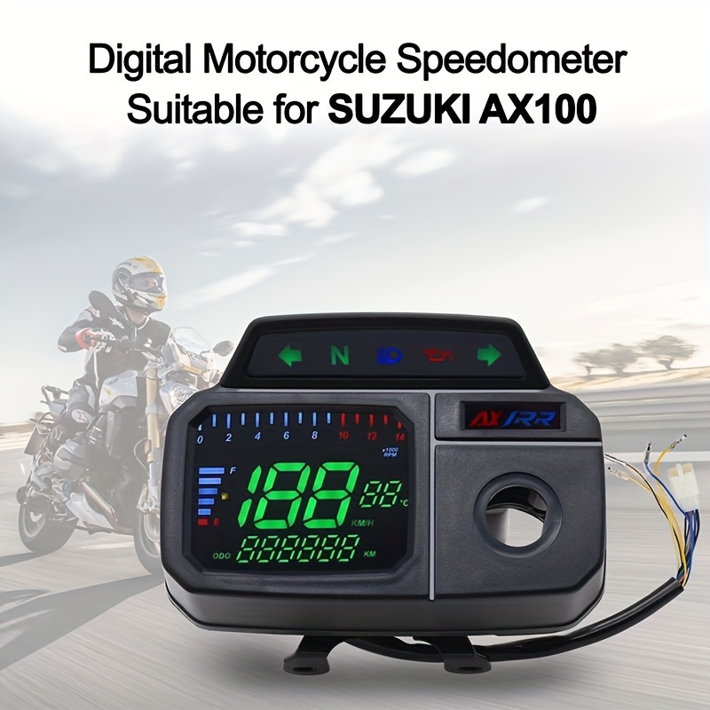 Tachymètre coloré compteur tachymètre moto moto LCD universel avec