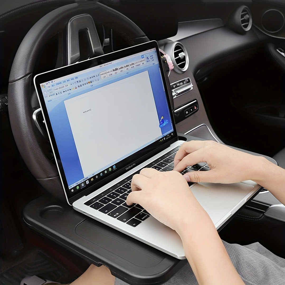 Car steering wheel table laptop tablet iPad or laptop car travel