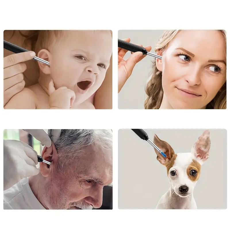 1pc Removedor Cera Oídos Limpiador Oídos Cámara Luz Kit - Temu