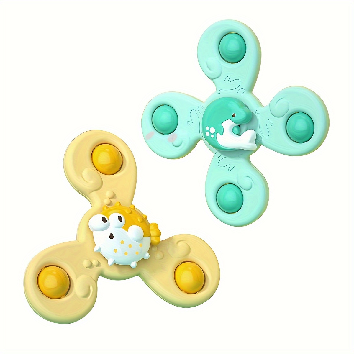 Ensemble de 3 ventouse Spinner Toy Pour Bébé, Spinner Jouets Sensoriels Pour  les tout-petits, Bébés Jouets de bain d'aspiration Cadeau pour 1-2 ans