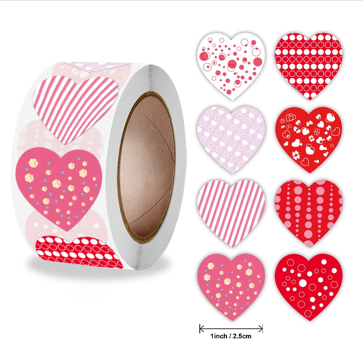 Valentines Stickers Valentine Heart Stickers Decor - Temu