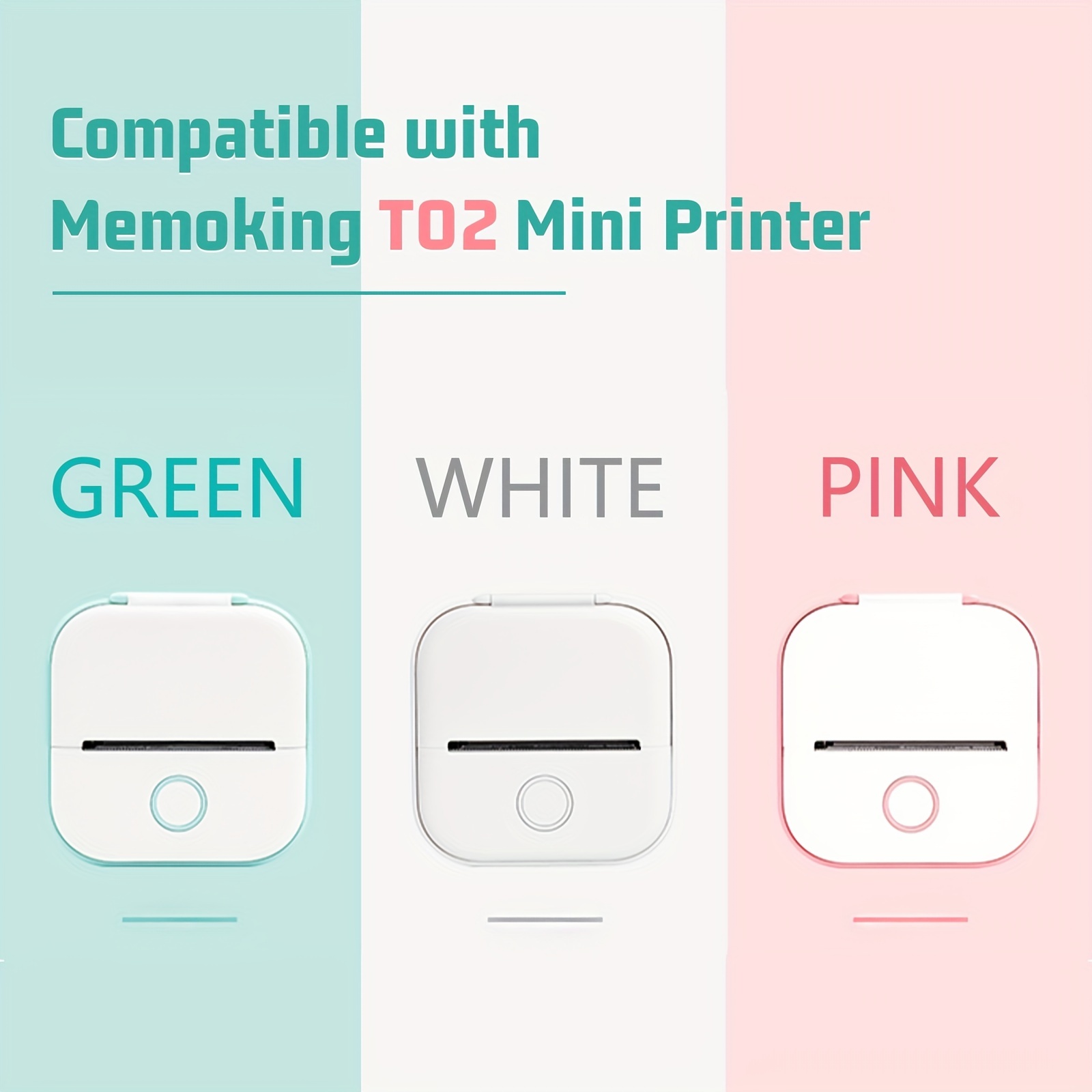 Impresora de pegatinas Memoking - Mini impresora térmica, T02 Stick