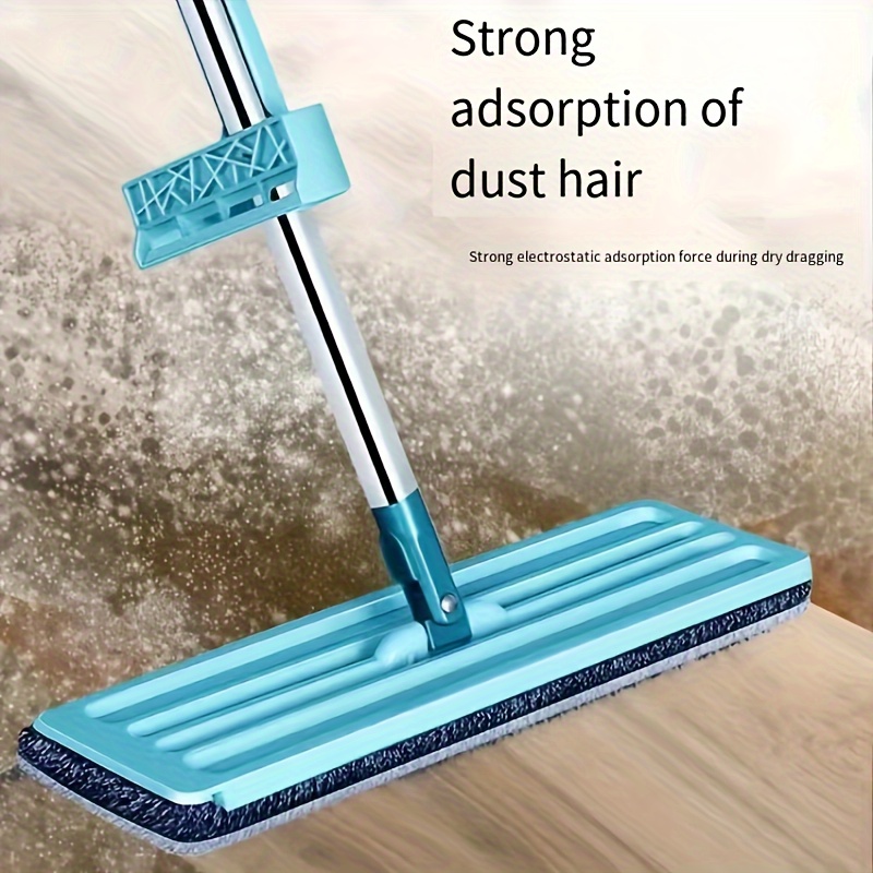 Flat Mop Lazy Mop Wet And Dry Use Dust Removal Mop For - Temu