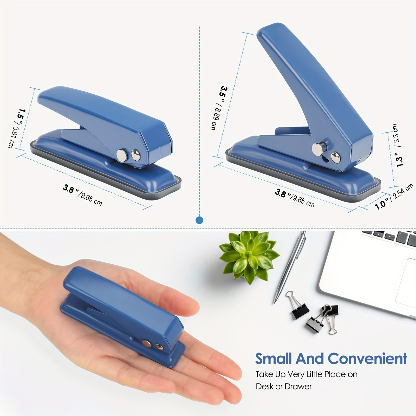 Single Hole Punch, 1 Hole Punch Hole Puncher, Paper Punch Hole Punches  Punch Capacity, Handheld Hole Punch With Non-skid Base For Paper Chipboard  Craft Paper And Art Project - Temu Germany