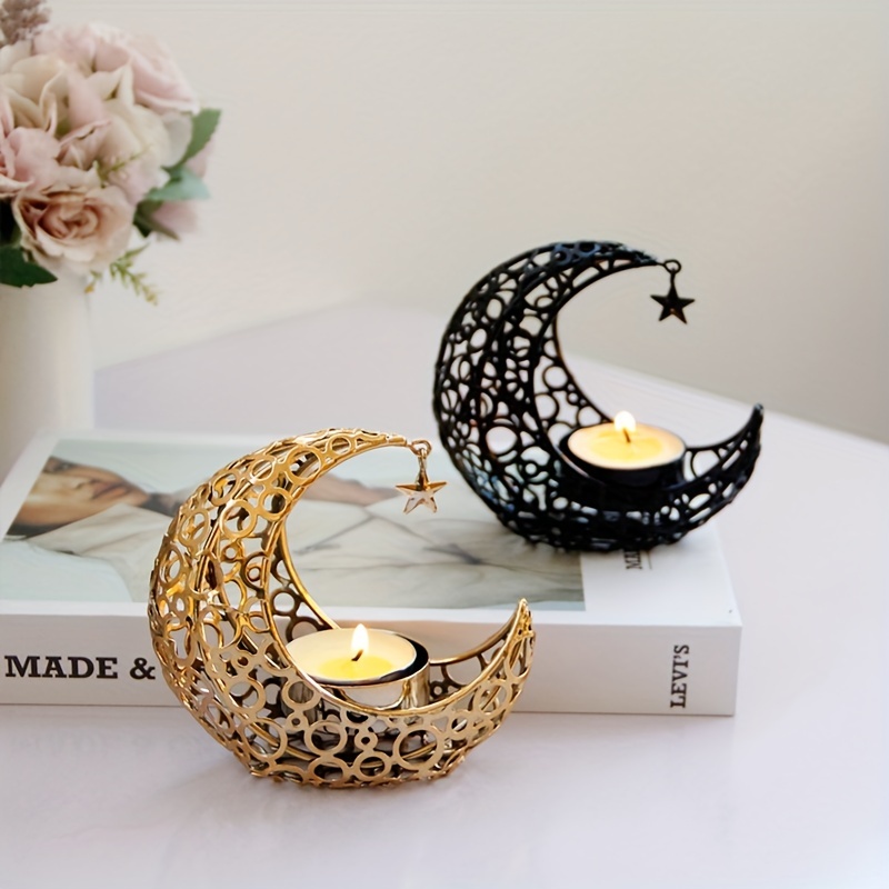 Kerzenhalter Eid Mubarak Dekorationen Mond Teelichthalter Für