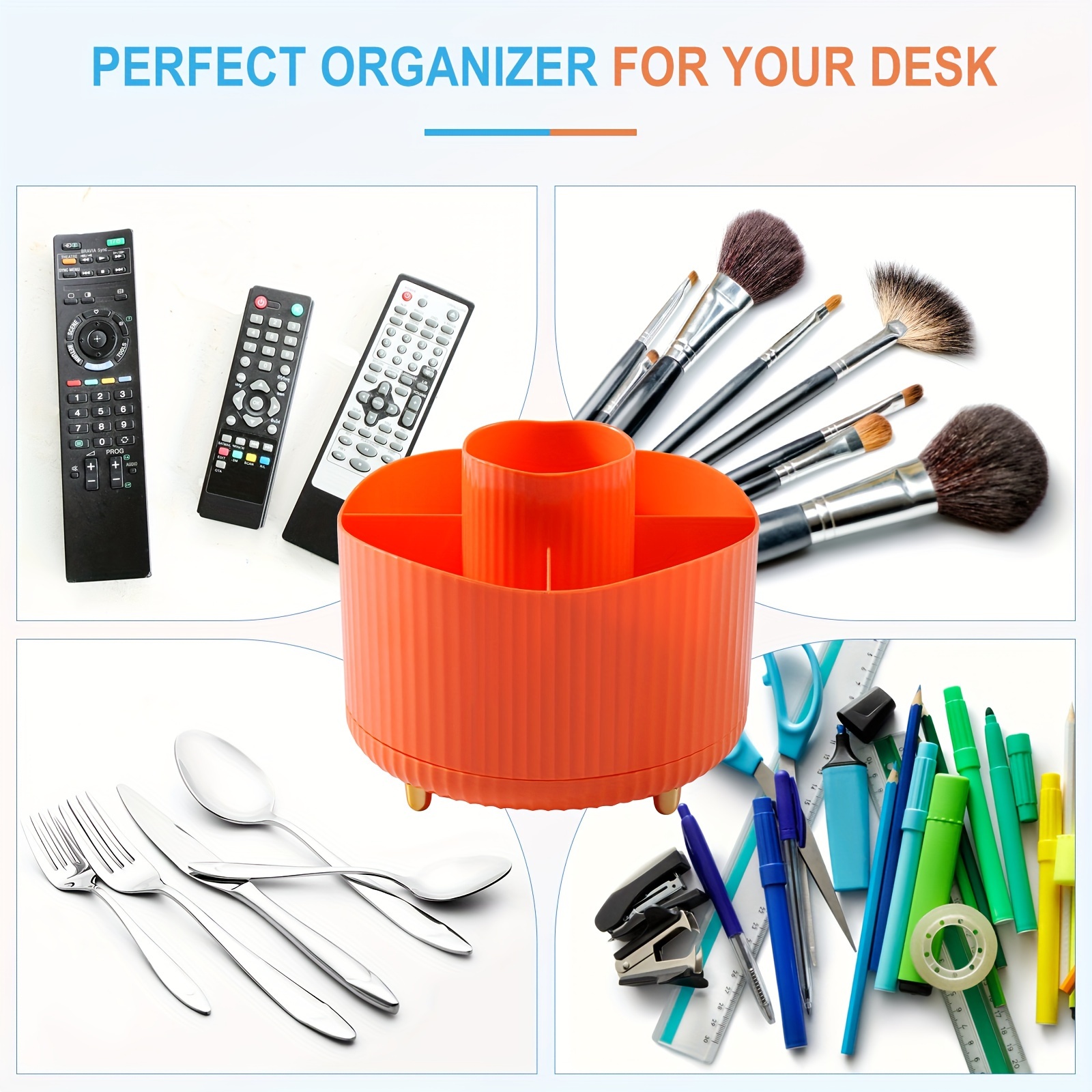 Art Supply Storage And Organizer 360° Spinning Pen Holder - Temu