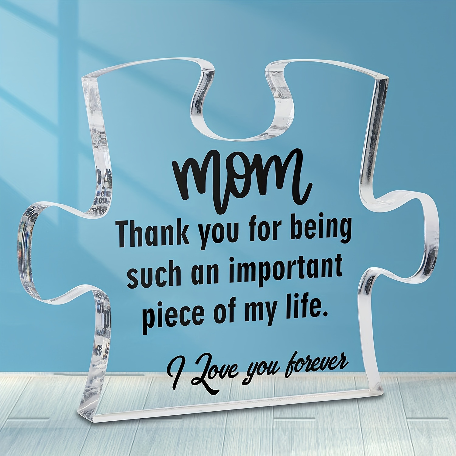 Acrylic Puzzle Plaque thank You Mom Gifts From Daughter For - Temu
