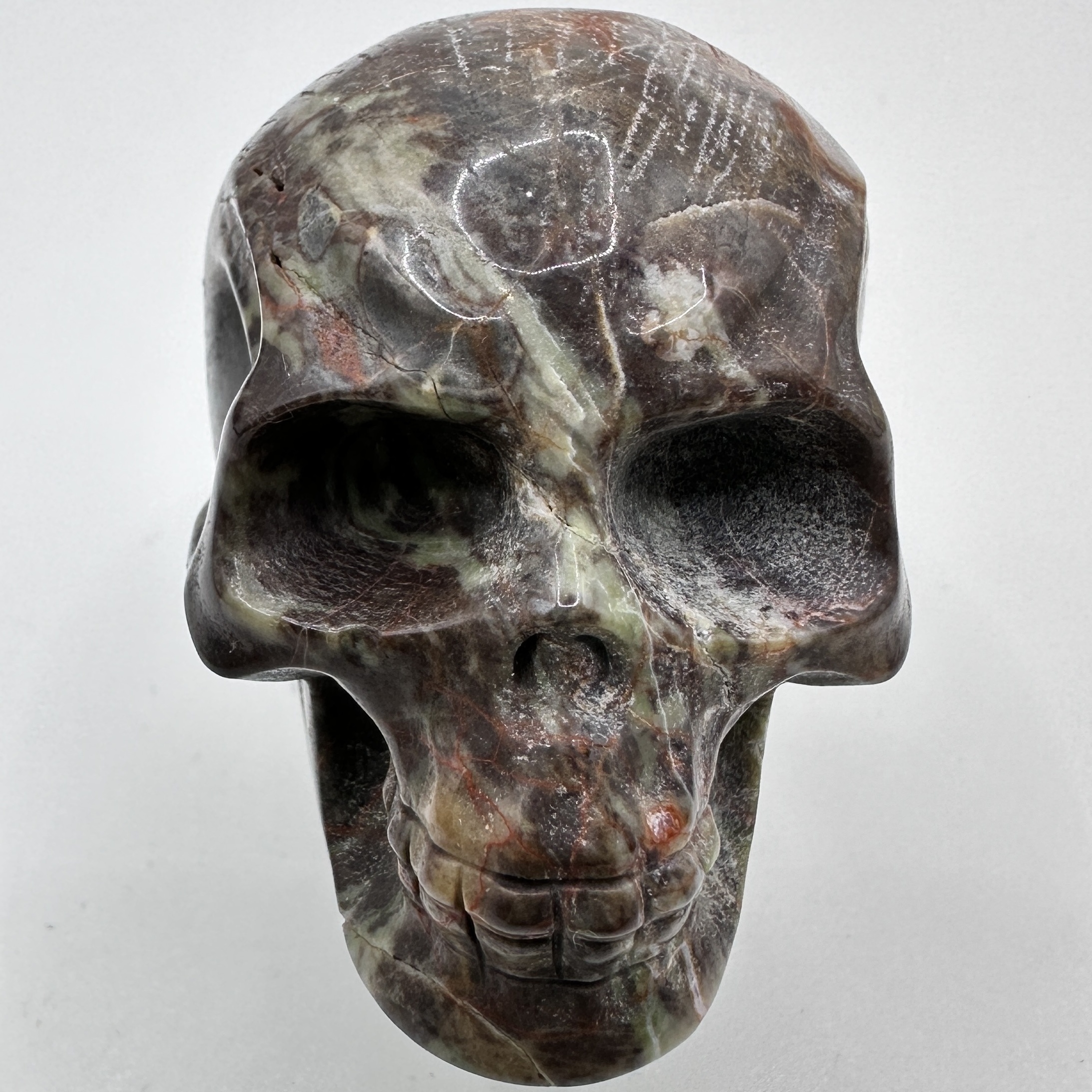 Crystal Skull Carving Pocket sized Sculpture Halloween Day - Temu