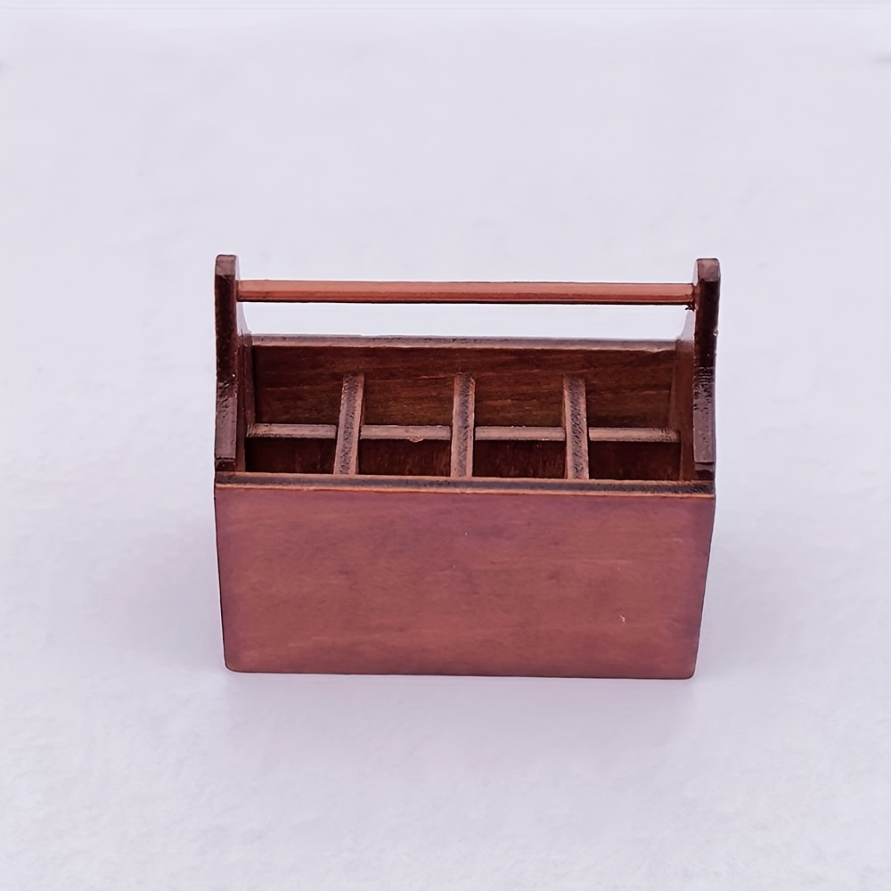 1 Pcs 1: 12 Miniature Mignon Boîte à outils en bois Maison de