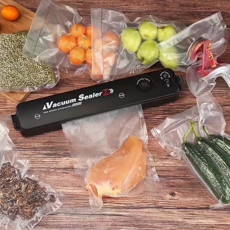 Vacuum Sealer With Bag For Food Storage Air Sealer For Vacuum Low  Temperature Cooking And Food Storage, With Vacuum Seal Bags, Portable Home  Travel Food Storage Seal - Temu