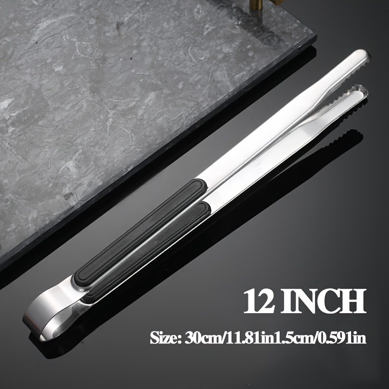 TEMU 1pc, Serving Tongs, Food Tongs, Barbecue Tongs, Stainless Steel Fruit Tongs, Bread Tongs, Steak Tongs, Salad Tongs, Dessert Tongs For Buffet,
