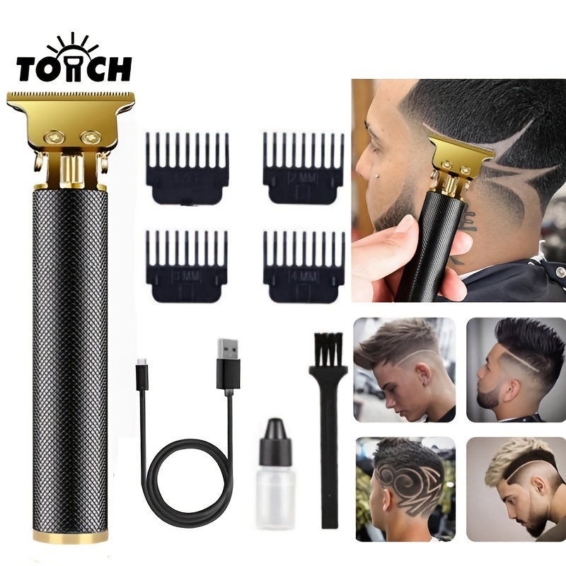 Rechargeable Professional Hair Clipper With Guide Comb And - Temu