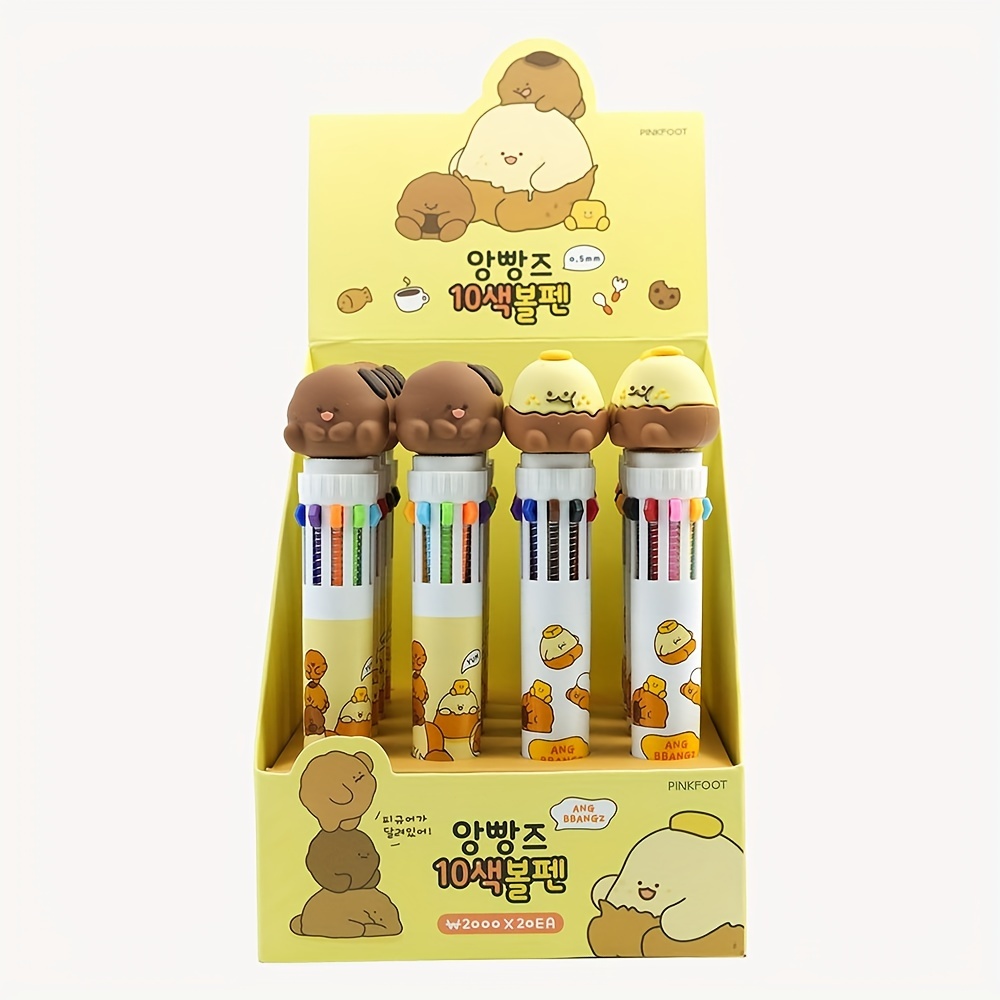 3 Pezzi Kawaii 4 In 1 Mini Penna A Sfera Con Gufo Penna Da - Temu Italy