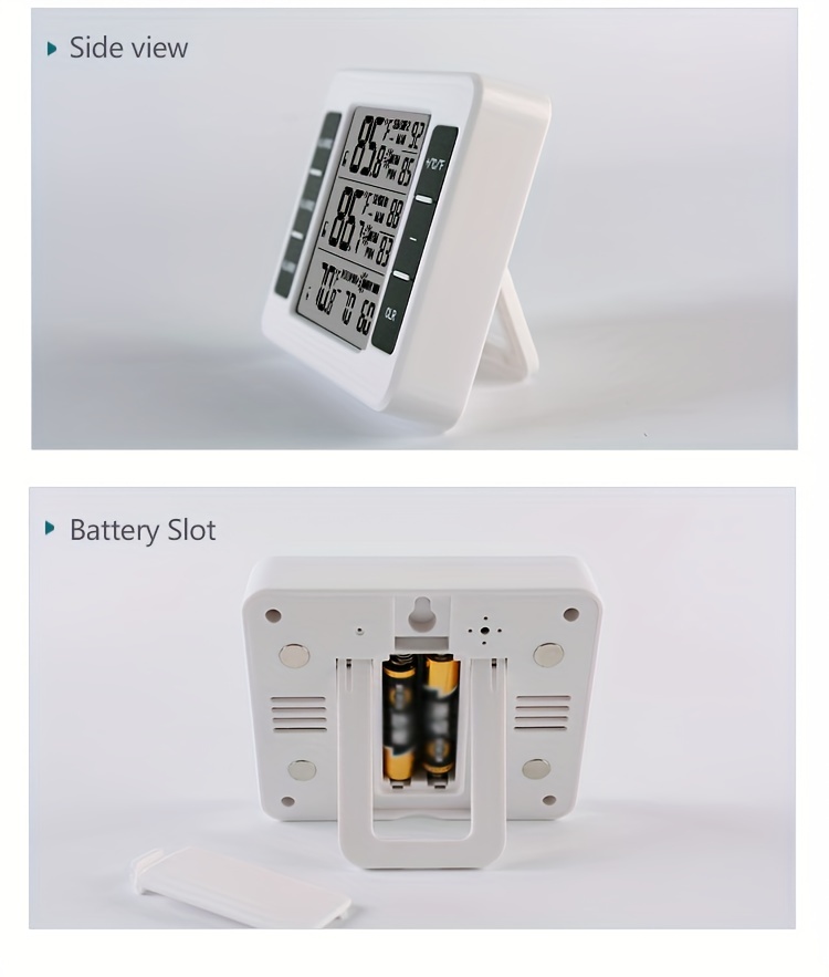 1 Indoor And Outdoor Thermometer With Upper And Lower Limit - Temu