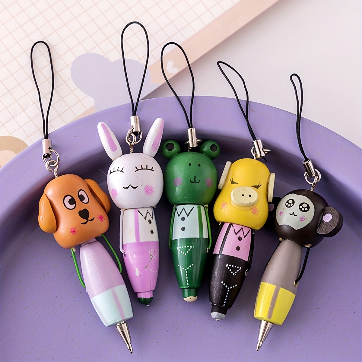 Cute Rabbit Girls Retractable Ballpoint Pen For Girls Women - Temu