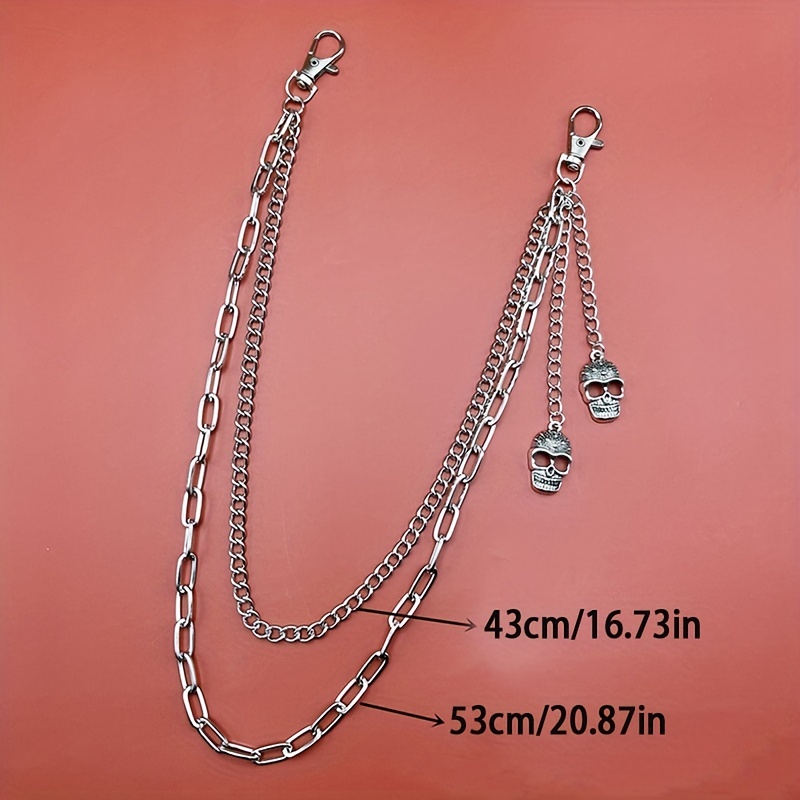 Metal Clothing Accessories Jewelry  Multilayer Male Pants Chain - Men Key Chain  Male - Aliexpress
