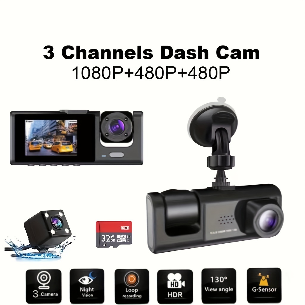 Dash CAM 1080P Grabadora de Conducción de Coche, 1,6 en Color Pantalla DVR  Grabación Dash CAM para Coche, Detección de Movimiento Grabación de Voz