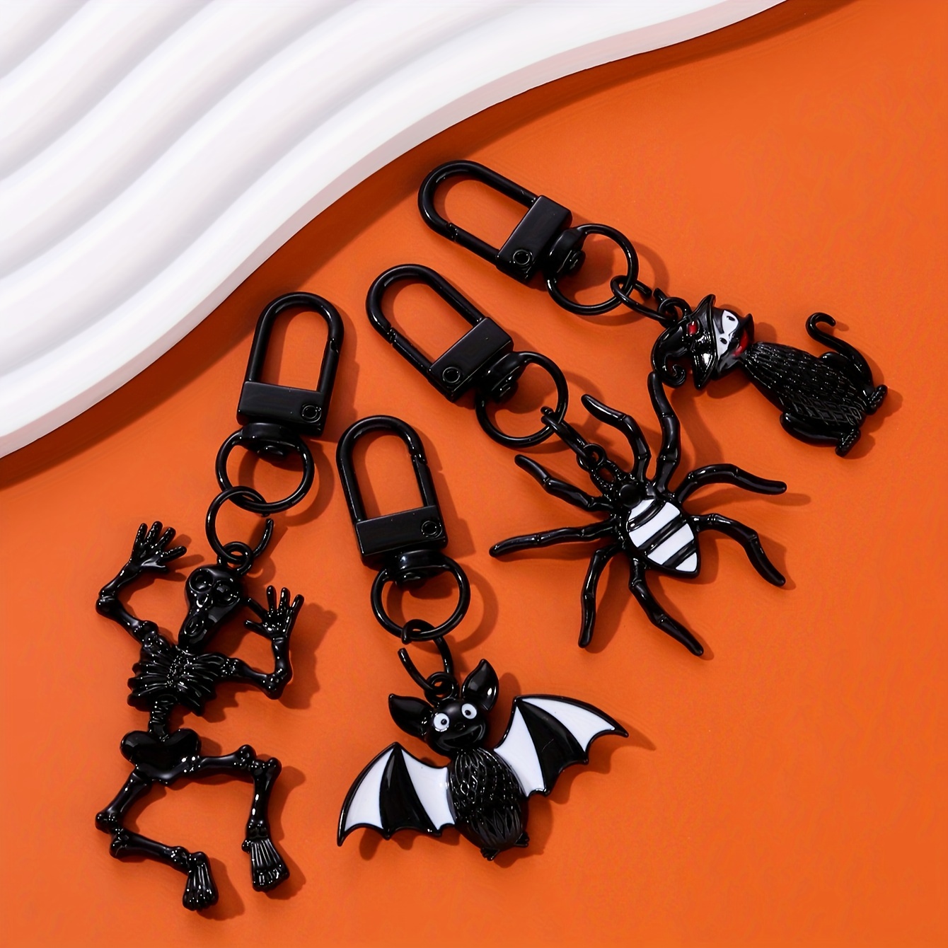 Keychain Making Supplies Halloween Pendant Charms Keyring Monster Ghost  Stainless Steel Car Keyholder For Women Gothic Jewelry - AliExpress