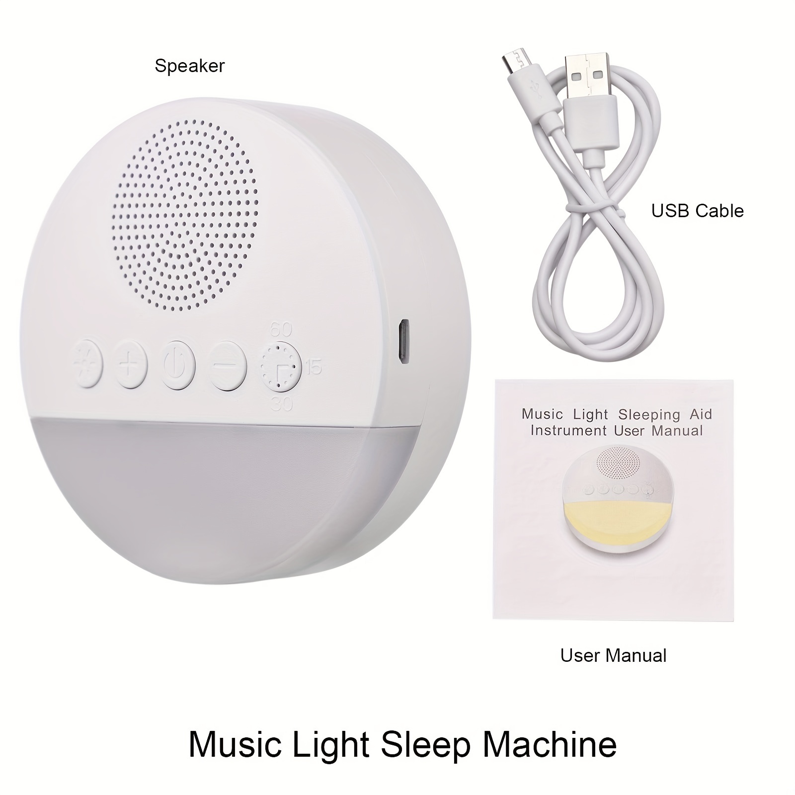 Acheter Machine à bruit blanc de bureau, Machine à sons de sommeil pour  bébé, veilleuses colorées, 28 sons apaisants