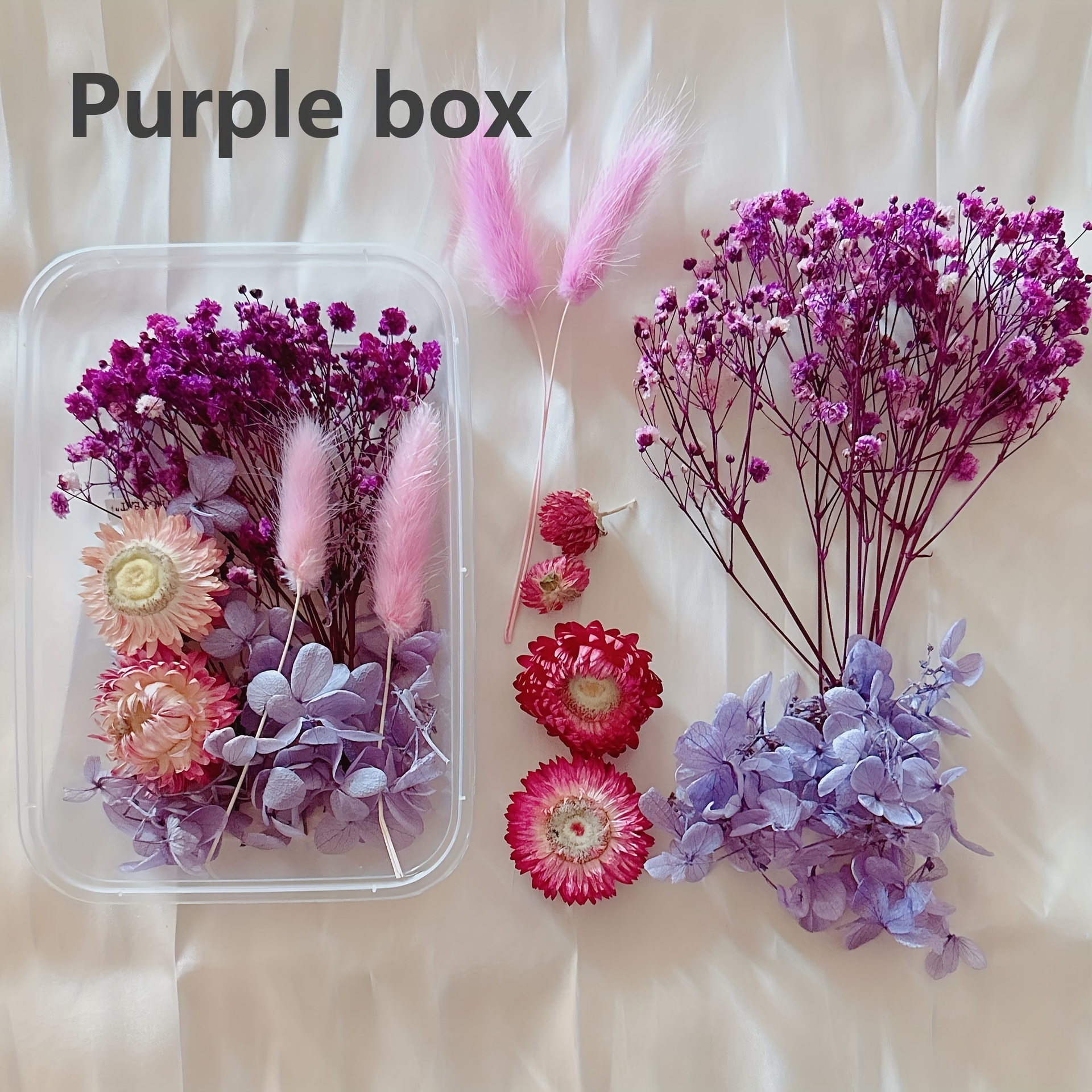 Real Dried Flower for Aromatherapy Candle DIY Epoxy Resin Craft Dried Plants, Purple