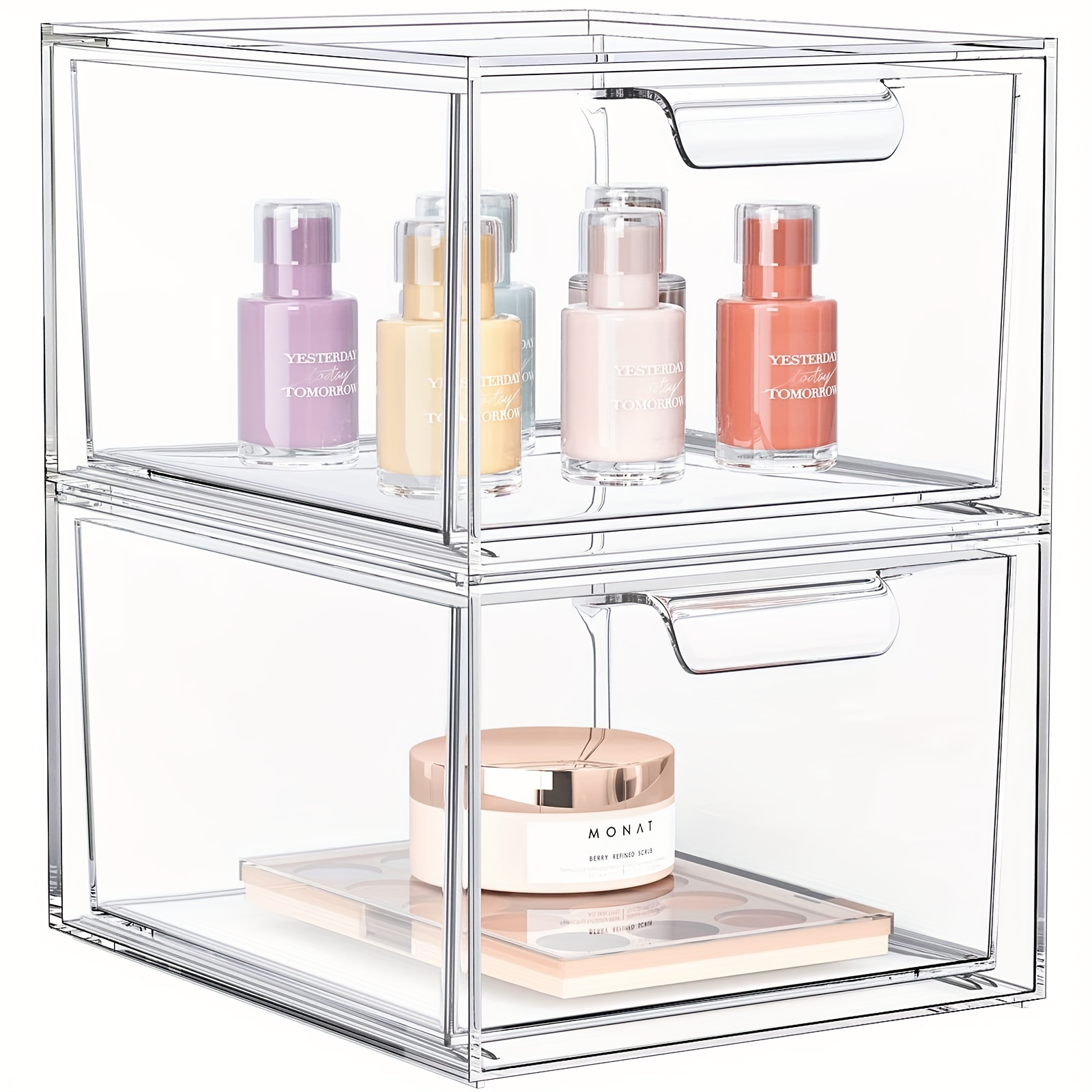 Clear Organizer Kitchen Sink Organizer Clear Plastic Storage - Temu